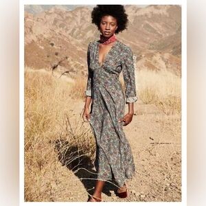 Doen Charleston Dress in Navy Ladybird Floral